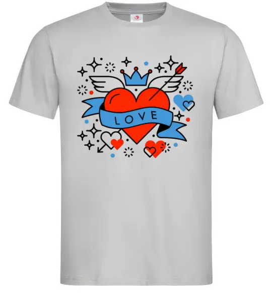 Мужская футболка Love old style Серый фото