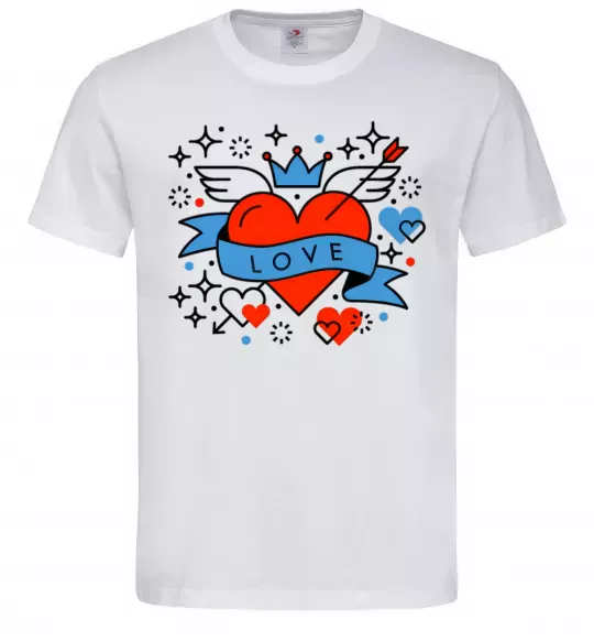 Мужская футболка Love old style Белый фото