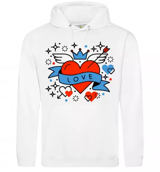 Жіноча толстовка (худі) Love old style Білий фото