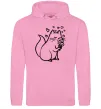 Женская толстовка (худи) Закохана киця Розовый Женская толстовка (худи) Закохана киця Розовый фото