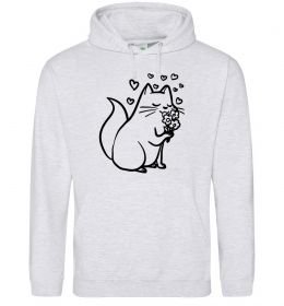 Женская толстовка (худи) Закохана киця