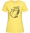 Жіноча футболка Закохана киця Лимонний фото