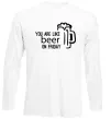 Лонгслів You are like beer on friday Білий Лонгслів You are like beer on friday Білий фото