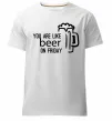 Чоловіча преміум футболка You are like beer on friday Білий фото