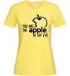 Женская футболка You are like apple of my eye Лимонный Женская футболка You are like apple of my eye Лимонный фото