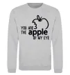 Світшот You are like apple of my eye Сірий меланж фото