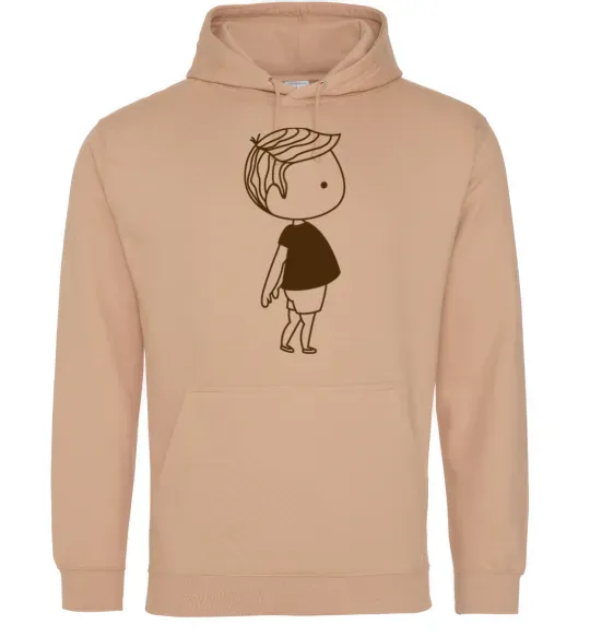 Чоловіча толстовка (худі) Cute boy Пісочний фото