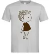 Мужская футболка Cute boy Серый фото