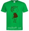 Мужская футболка Cute boy Зеленый фото