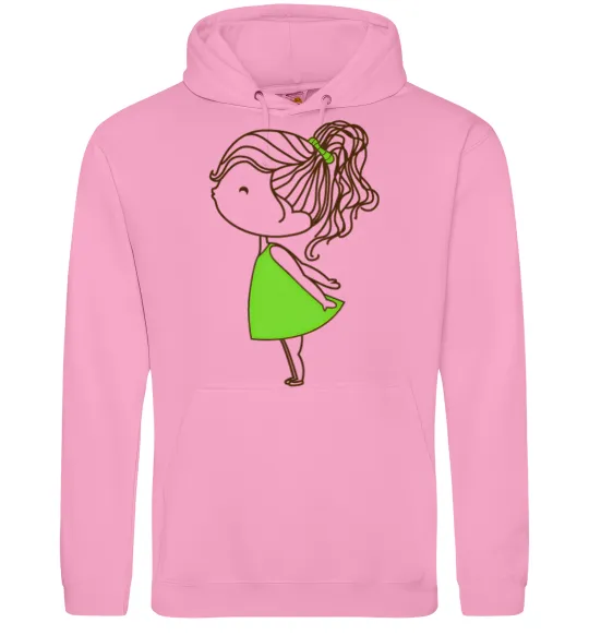 Женская толстовка (худи) Cute girl Розовый фото