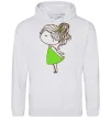 Женская толстовка (худи) Cute girl Серый меланж Женская толстовка (худи) Cute girl Серый меланж фото