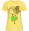 Женская футболка Cute girl Лимонный фото