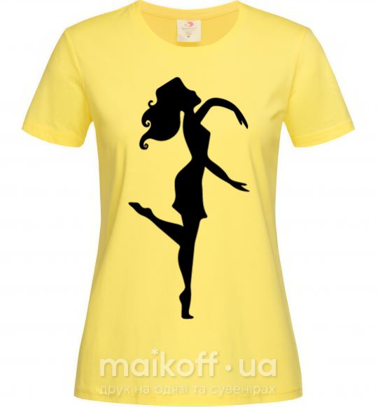 Женская футболка HALF HEART GIRL Лимонный фото