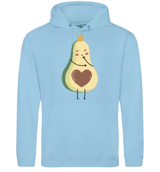 Жіноча толстовка (худі) Avocado girl Блакитний фото