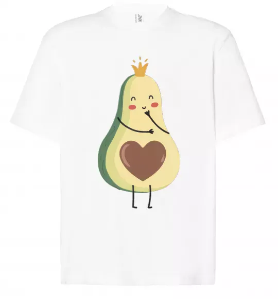 Футболка Оверсайз Avocado girl Белый фото