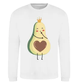 Свитшот Avocado girl Белый фото