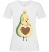 Женская футболка Avocado girl Белый фото