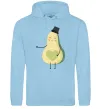 Чоловіча толстовка (худі) Avocado boy Блакитний фото