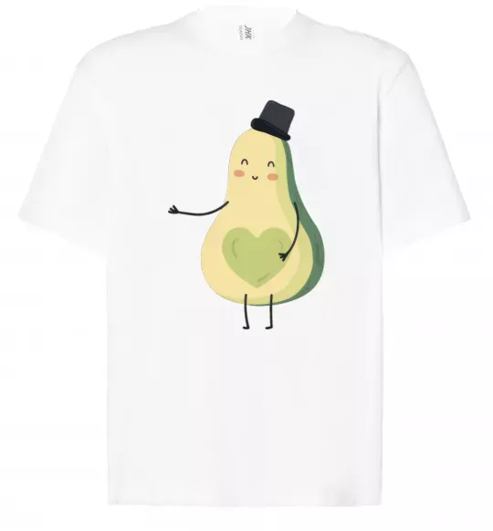 Футболка Оверсайз Avocado boy Белый фото
