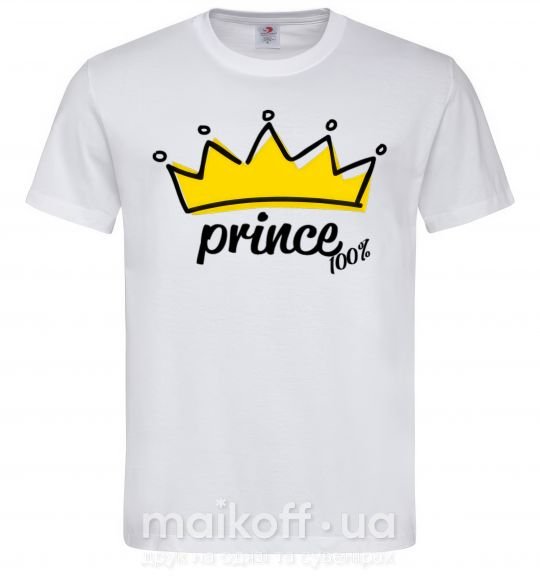 Чоловіча футболка Prince Білий фото
