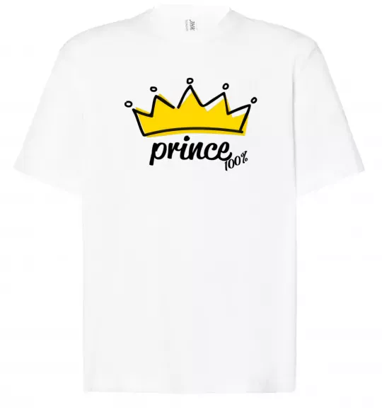 Футболка Оверсайз Prince Белый фото