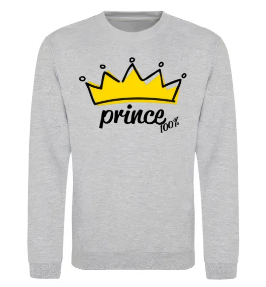 Світшот Prince Сірий меланж фото
