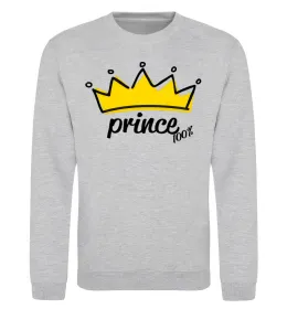Свитшот Prince Серый меланж фото