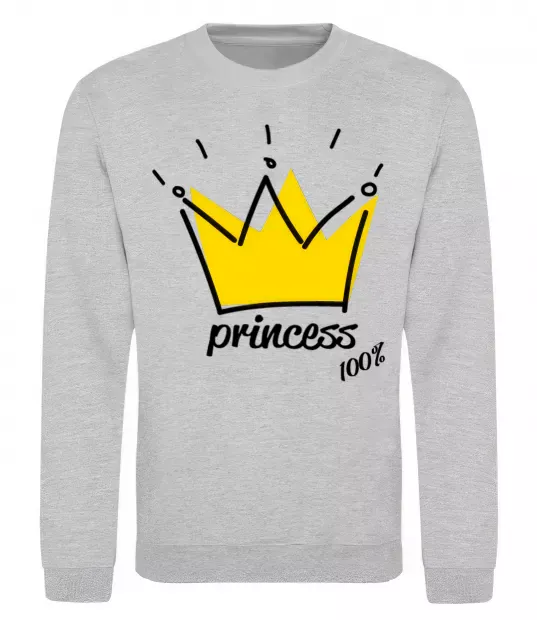 Світшот Princess Сірий меланж фото