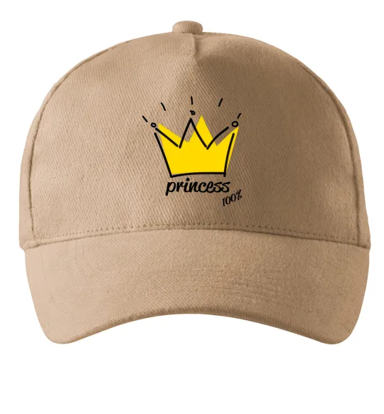 Кепка Princess Песочный фото