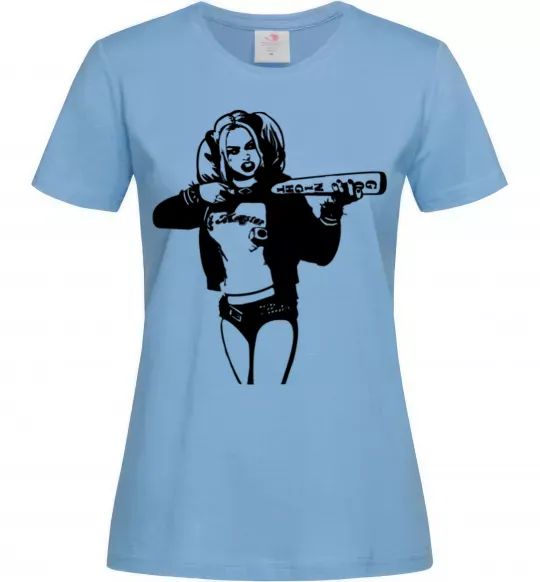 Женская футболка Harley Quinn Голубой фото