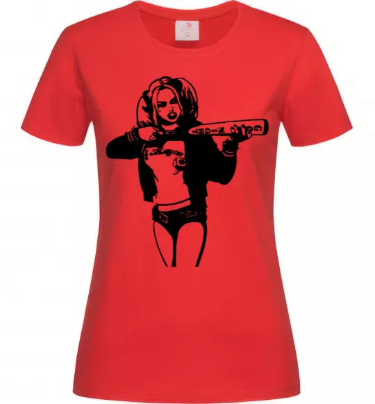 Женская футболка Harley Quinn Красный фото