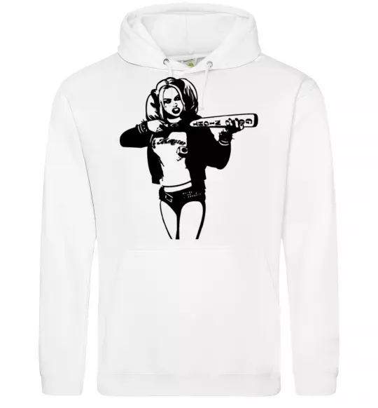 Женская толстовка (худи) Harley Quinn Белый фото