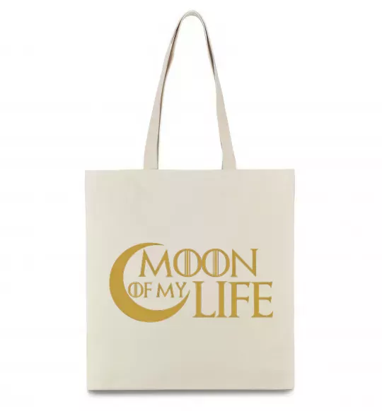 Еко-сумка Moon of my life Бежевий фото
