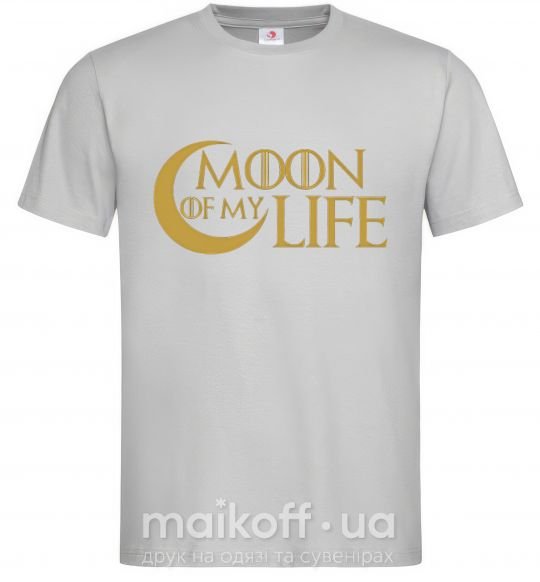 Мужская футболка Moon of my life Серый фото