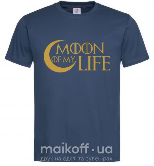 Мужская футболка Moon of my life Темно-синий фото