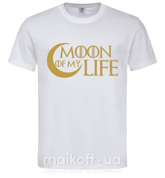 Чоловіча футболка Moon of my life Білий фото