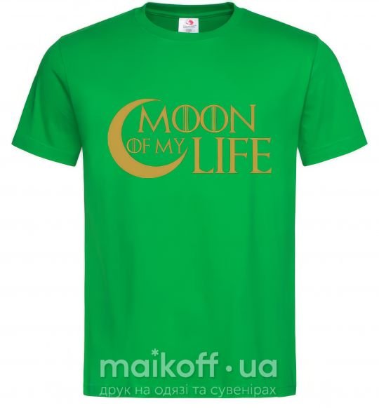 Мужская футболка Moon of my life Зеленый фото