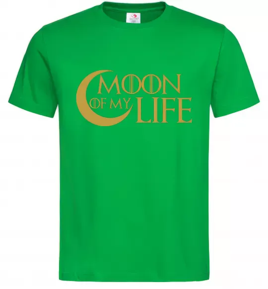 Мужская футболка Moon of my life Зеленый фото