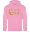 Чоловіча толстовка (худі) Moon of my life Рожевий фото