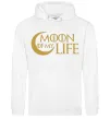 Чоловіча толстовка (худі) Moon of my life Білий фото