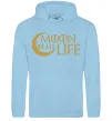 Чоловіча толстовка (худі) Moon of my life Блакитний фото