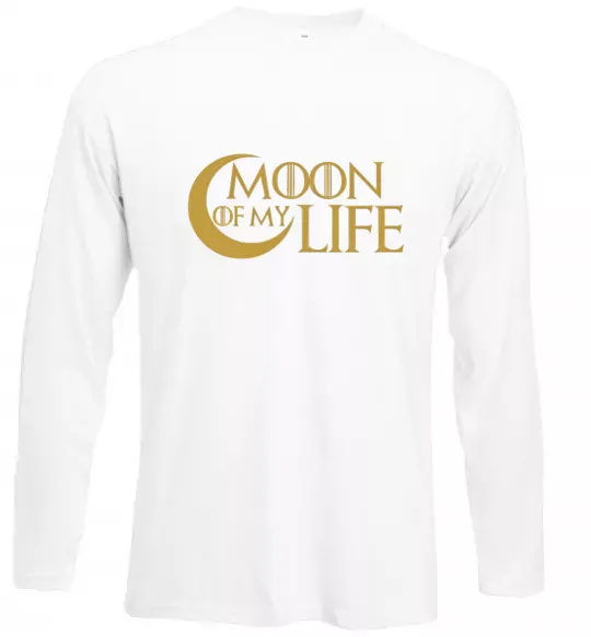 Лонгслів Moon of my life Білий фото