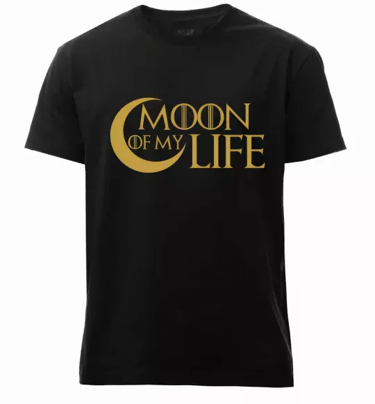 Мужская премиум футболка Moon of my life Черный фото