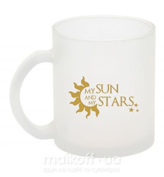 Чашка скляна My sun and my stars Фроузен фото