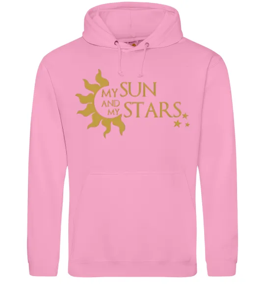 Жіноча толстовка (худі) My sun and my stars Рожевий фото
