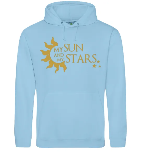 Жіноча толстовка (худі) My sun and my stars Блакитний фото