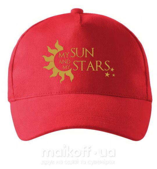 Кепка My sun and my stars Червоний фото
