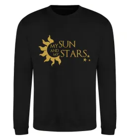 Свитшот My sun and my stars Черный фото
