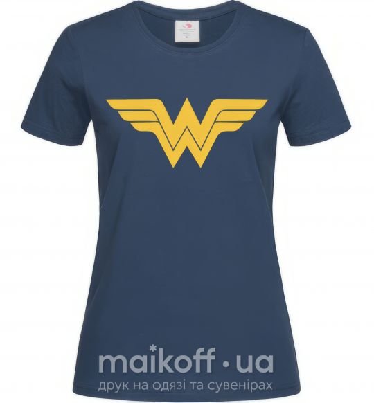 Жіноча футболка Wonder women Темно-синій фото