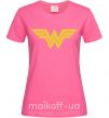 Женская футболка Wonder women Ярко-розовый фото